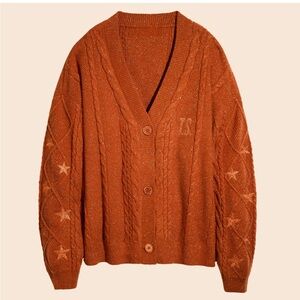 NIB Taylor Swift: The Life of a Showgirl — Orange Cardigan